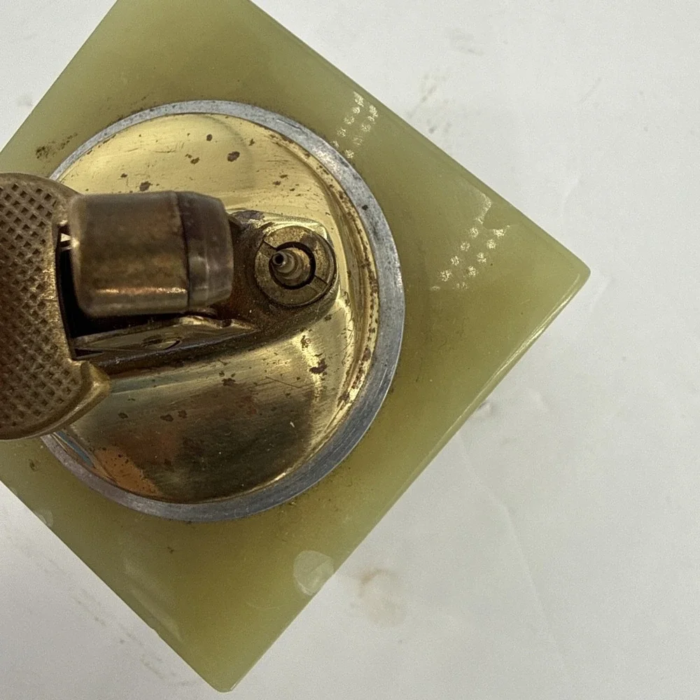 Ronson Onyx Mid Century Table Lighter Made in England Vintage